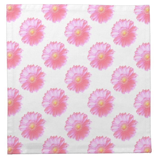 Light pink gerbera daisy napkin (Front)