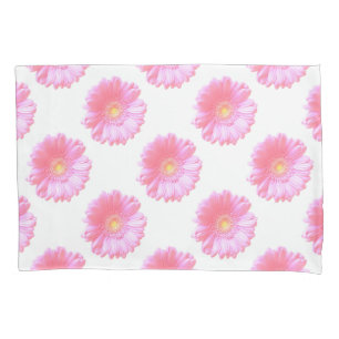 Light pink gerbera daisy pillow case