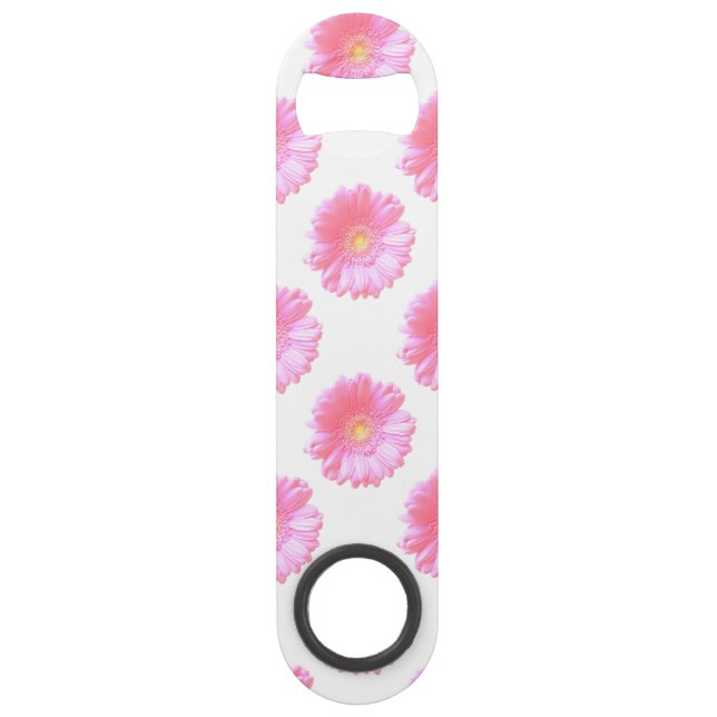 Light pink gerbera daisy speed bottle opener (Front)
