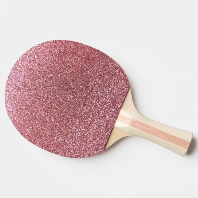 Light pink glitter Ping-Pong paddle (Side)