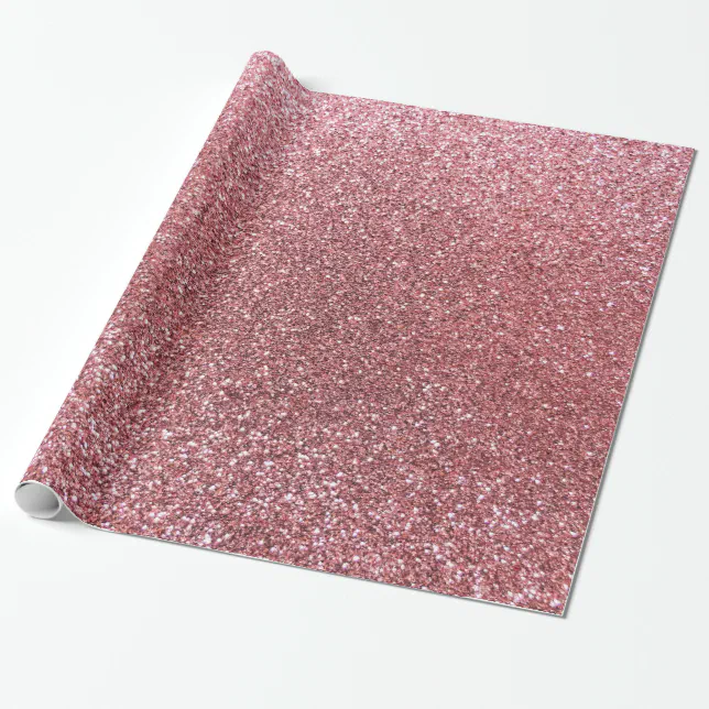 light pink glitter wrapping paper