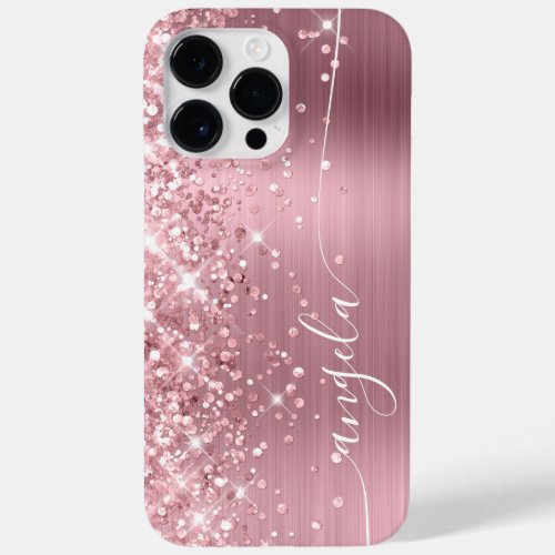Light Pink Glittery Glam Signature Case_Mate iPhone 14 Pro Max Case