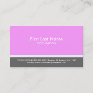 Light pink gray stripe custom business cards