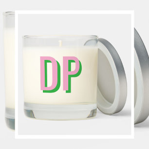 Light Pink + Green Bridesmaid Scented Candle