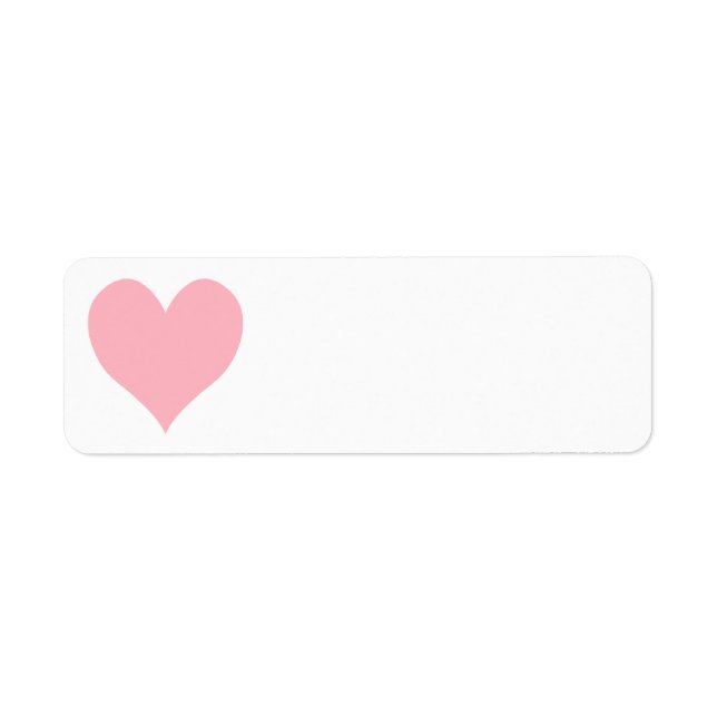 Light Pink Heart Label (Front)