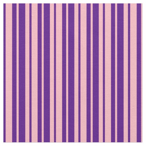 Light Pink & Indigo Stripes/Lines Pattern Fabric