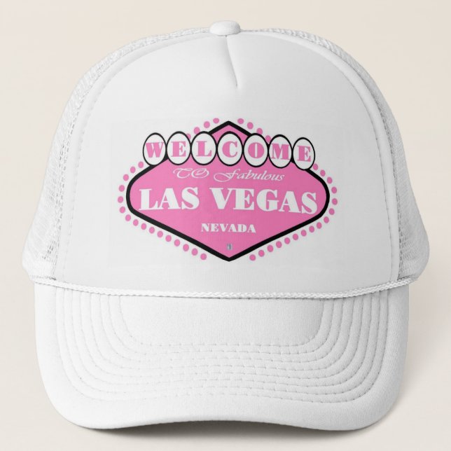 LIGHT PINK Las Vegas Sign Cap (Front)