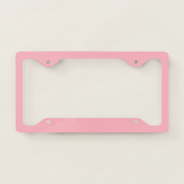 Light Pink License Plate Frame (Front)