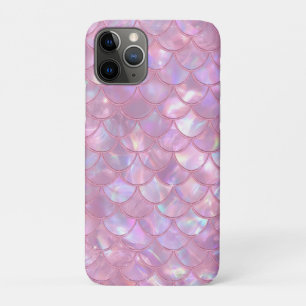 Light Pink Mermaid Print iPhone 11 Pro Case