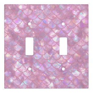Light Pink Mermaid Print Switch Cover