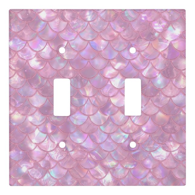 Light Pink Mermaid Print Switch Cover (Front)
