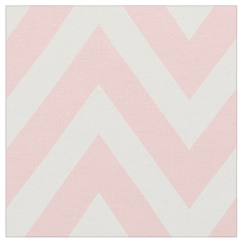 Light Pink Modern Chevron Large Scale Fabric