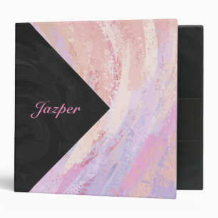 Light Pink Monogram Binder