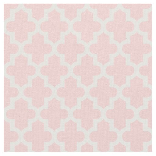 Light Pink Moroccan Print Fabric