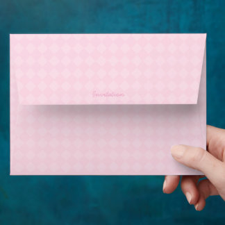 Light Pink Pattern Personal Stationery Envelope