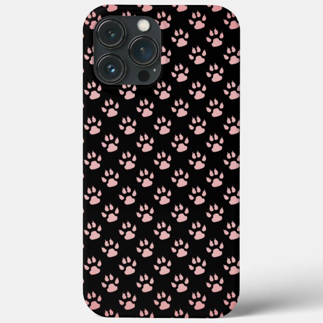 Light Pink Paws Pattern Case-Mate iPhone Case (Back)