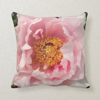 Light Pink Peony Pillow
