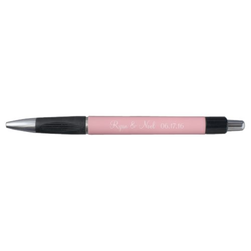 Light Pink Personalized Wedding Favors Pen