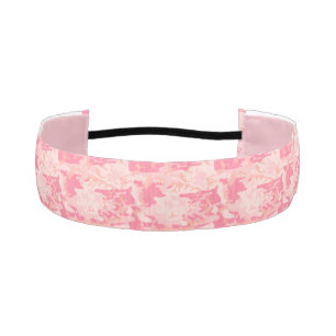 Light Pink, Pink, Peach Camouflage Athletic Headband