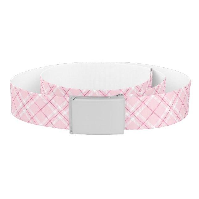 Light Pink Plaid Belt (Coil)
