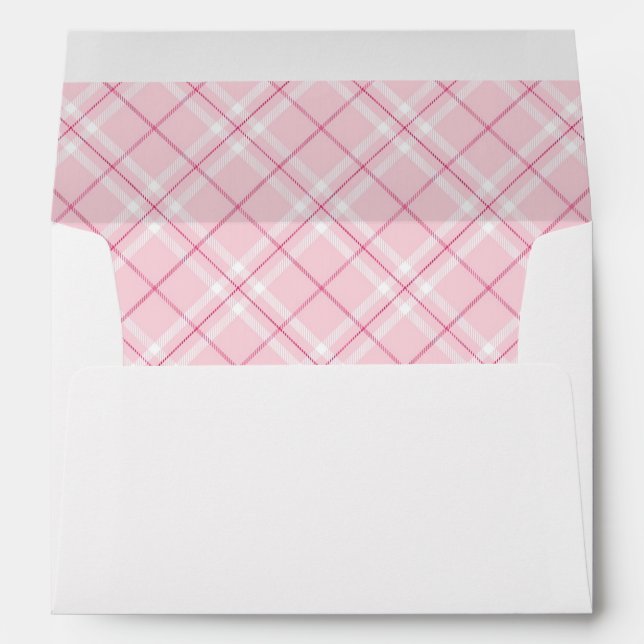 Light Pink Plaid Envelope (Back (Bottom))
