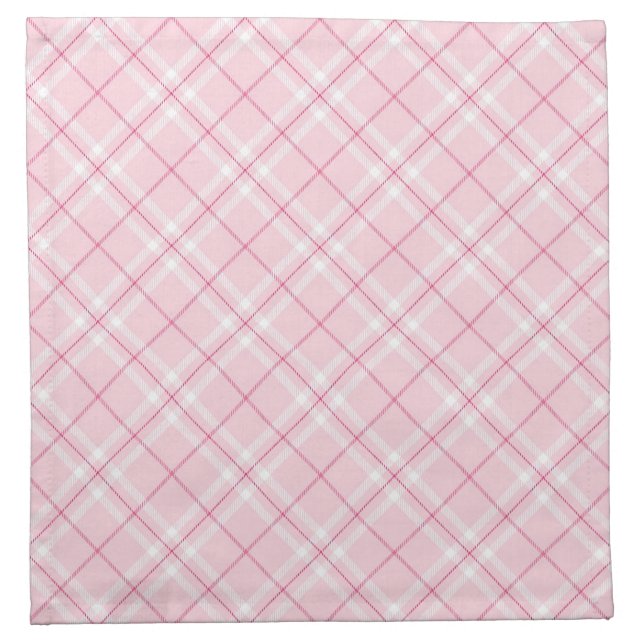 Light Pink Plaid Napkin (Front)