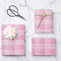 Checkered Pattern Blush Pink and Hunter Green Wrapping Paper, Zazzle in  2023