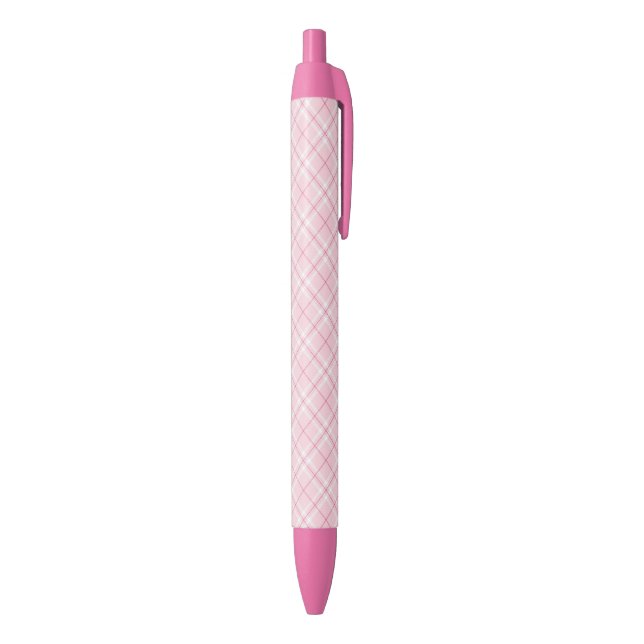 Light Pink Plaid Pen (Bottom (Vertical))