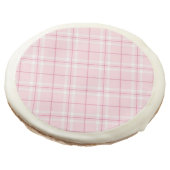 Light Pink Plaid Sugar Cookie (Angled)