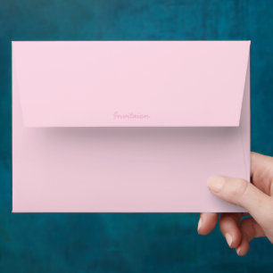 Light Pink Plain Personal Stationery Envelope