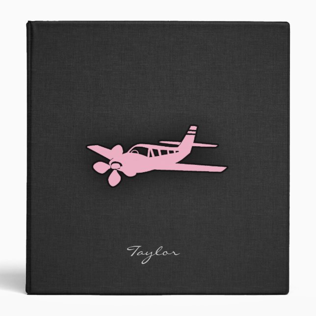 Light Pink Plane Binder (Front)