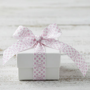 Light Pink Polka Dot Grosgrain Ribbon