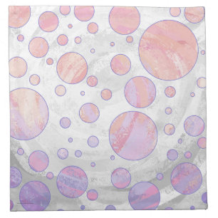 Light Pink Polka Dot Pattern Cloth Napkin