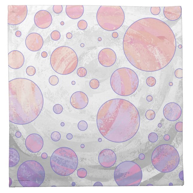 Light Pink Polka Dot Pattern Cloth Napkin (Front)
