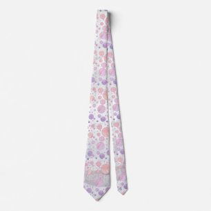 Light Pink Polka Dot Pattern Neck Tie