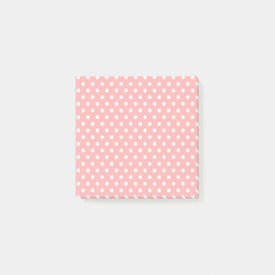 Light pink Polka Dots Post-it Notes