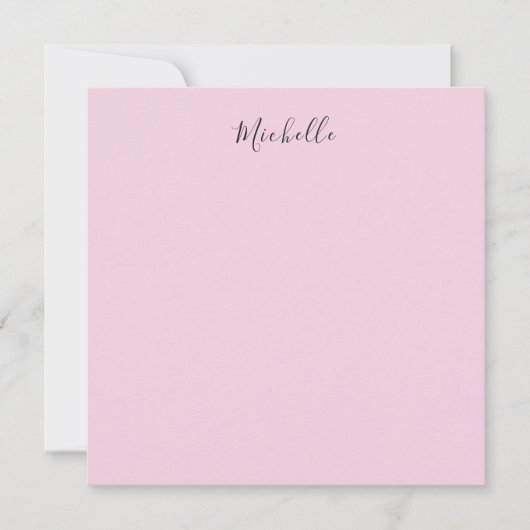 Light Pink Professional Unique Classic Handwriting (Front)