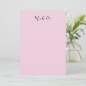 Light Pink Professional Unique Classic Handwriting (Standing Front)