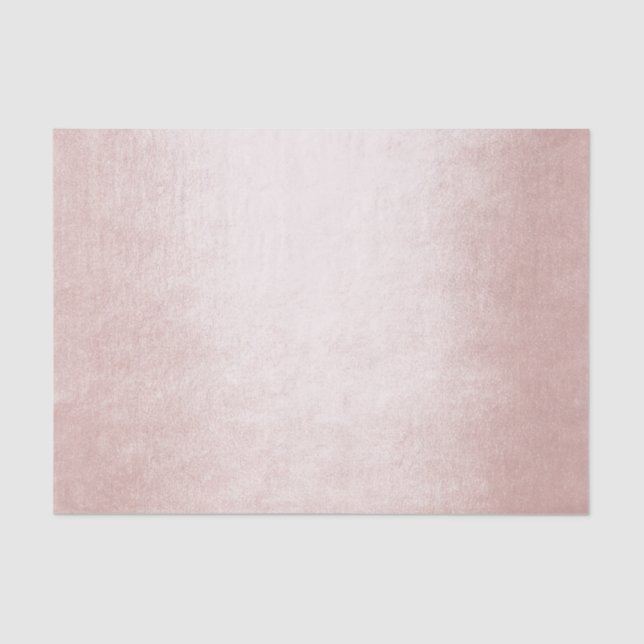 Light Pink Rose  Blush Metallic Powder Blush Gray Tissue Paper (Front)