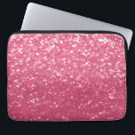 Light pink rose faux sparkles glitter laptop sleeve<br><div class="desc">Beautiful girly glamorous soft light pinkish purplish red shiny glitters sparkles trendy modern color. Photo of magenta sparkles glitter! Color of the year in faux sparkles!</div>