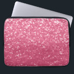 Light pink rose faux sparkles glitter laptop sleeve<br><div class="desc">Beautiful girly glamorous soft light pinkish purplish red shiny glitters sparkles trendy modern color. Photo of magenta sparkles glitter! Color of the year in faux sparkles!</div>