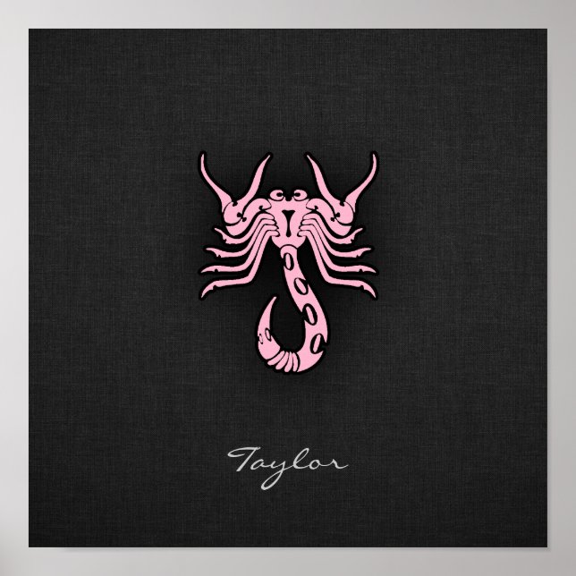 Light Pink Scorpio Poster (Front)