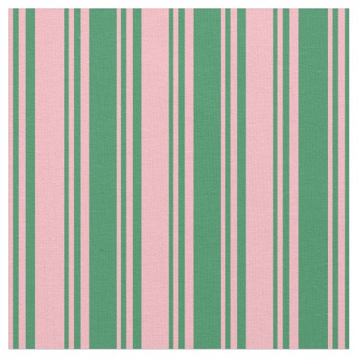 Light Pink & Sea Green Colored Pattern Fabric