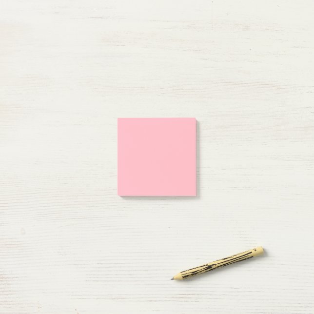 Light Pink Simple 3" x 3" Post-it Notes (On Desk)