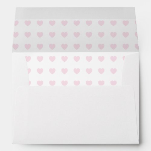 Light Pink Simple Heart Envelopes