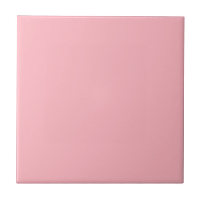 Light Pink Solid Color Ceramic Tile (Front)
