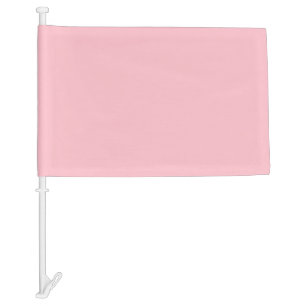 Light Pink Solid Color Girly Pastel Car Flag