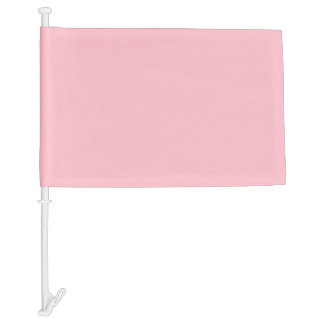 Light Pink Solid Color Girly Pastel Car Flag