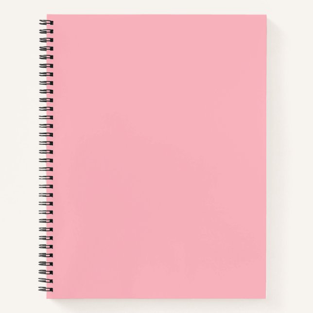 Light Pink Solid Color Notebook (Front)
