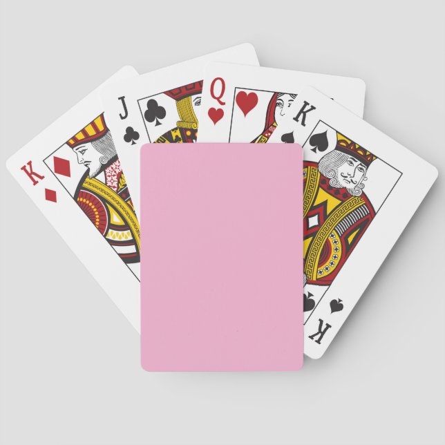 Light Pink Solid Color Poker Cards (Back)